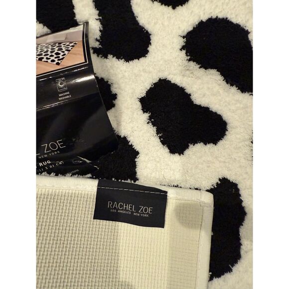 Rachel Zoe Leopard Bath Rug 20x32 Designer Luxury Plush Mat Animal Print - Picture 4 of 4